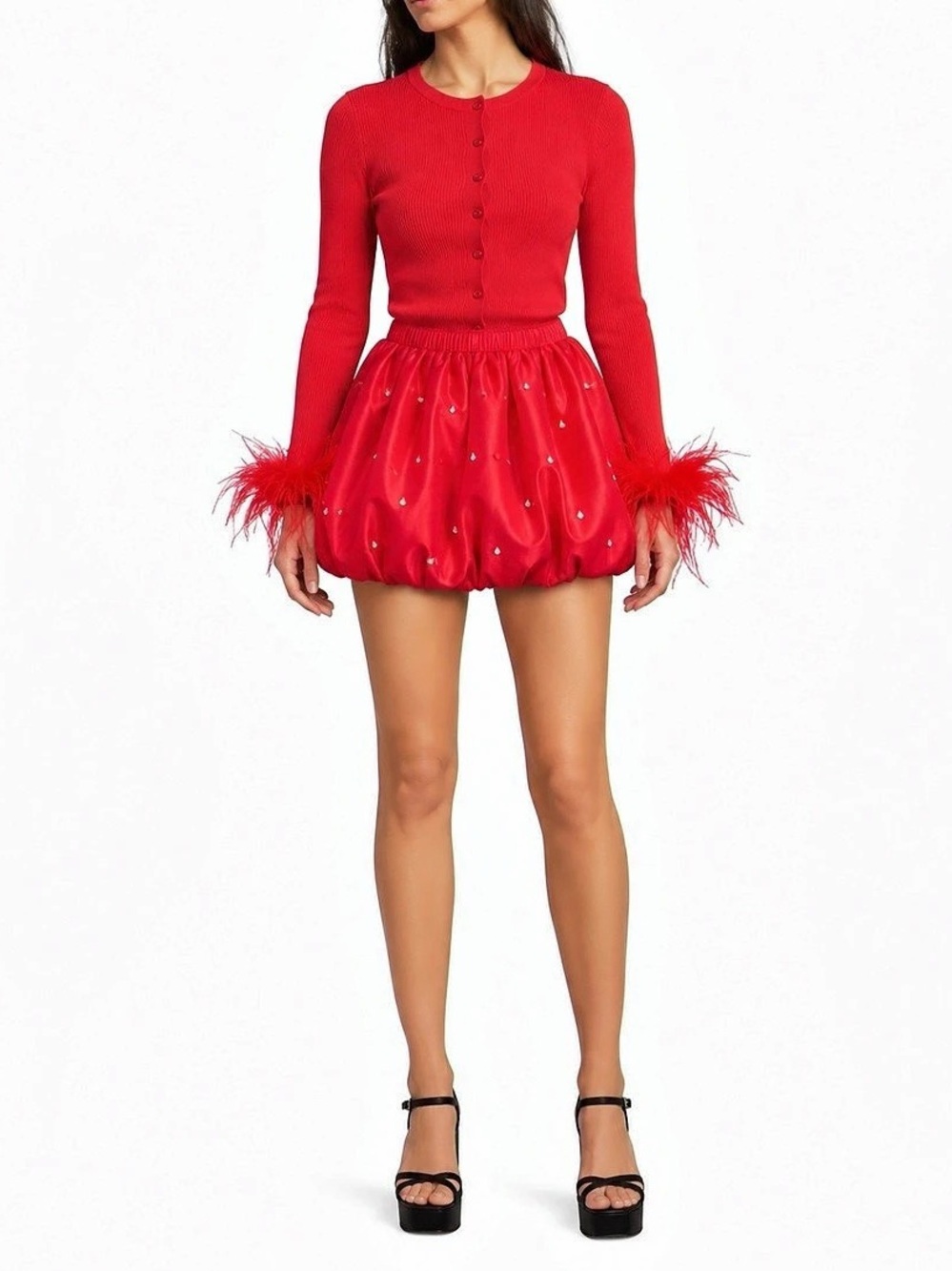 Gianni Bini Bubble Mini Skirt Mini Skirt